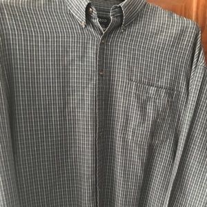 Blue Izod long sleeve button down shirt